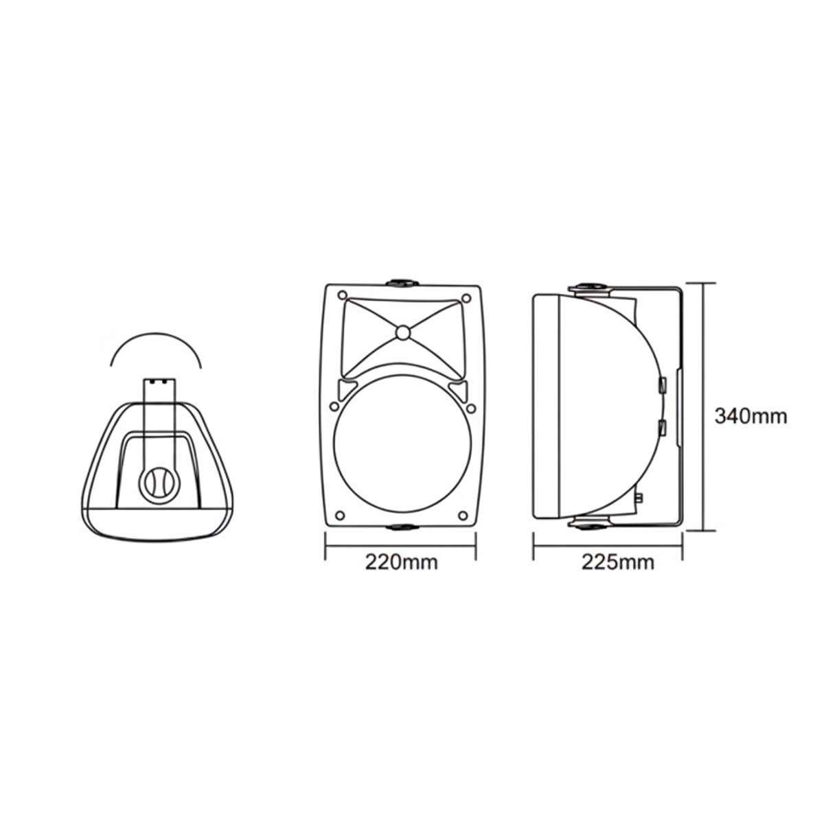 bocina de pared ITC 60W 100V IP66 T-776S