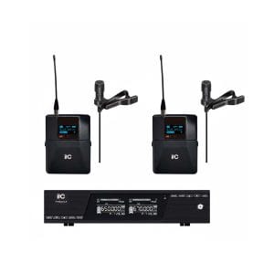Sistema de Micrófonos Inalámbricos UHF Digital con Lavalier Doble